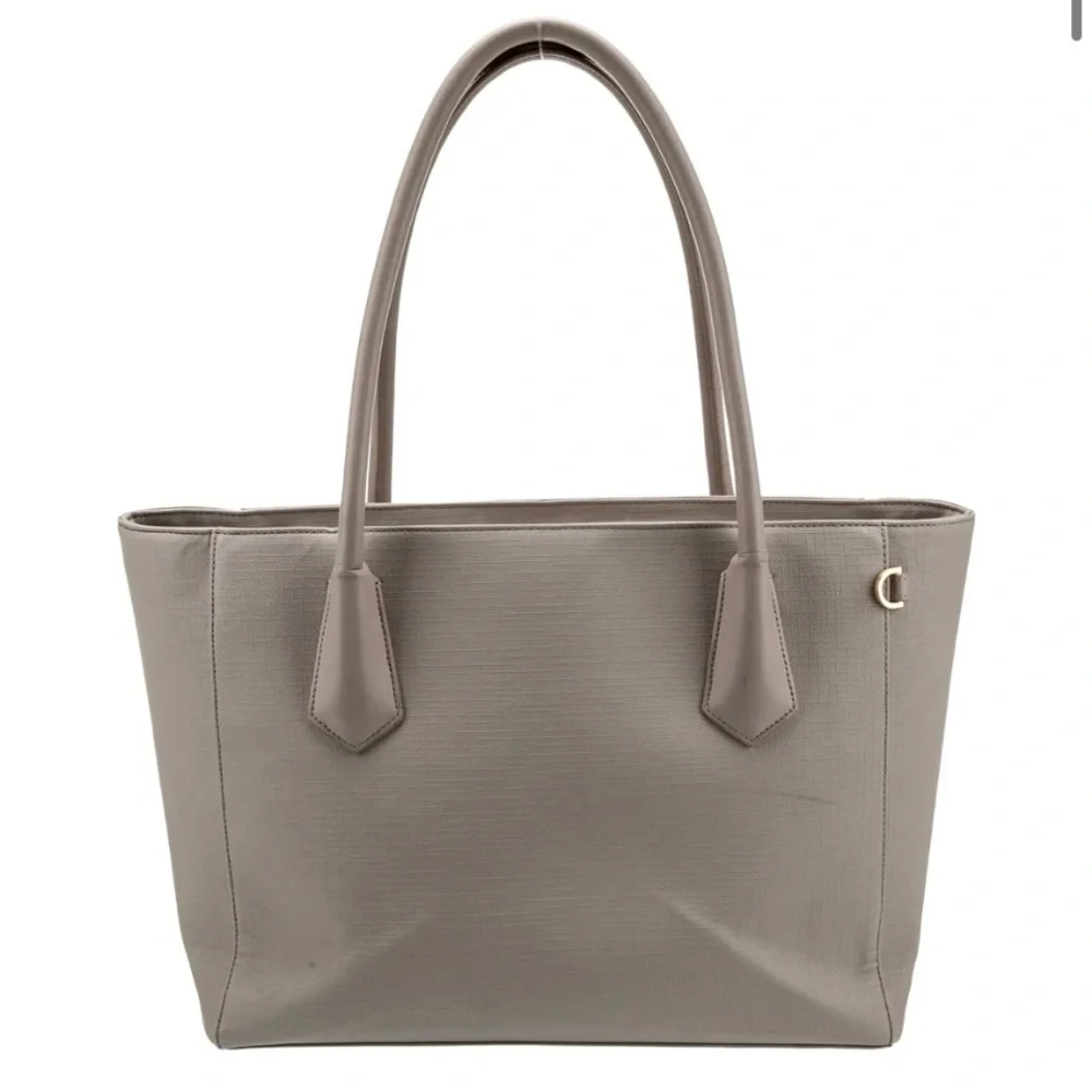 Dagne Dover Gray Signature Laptop Work Tote
